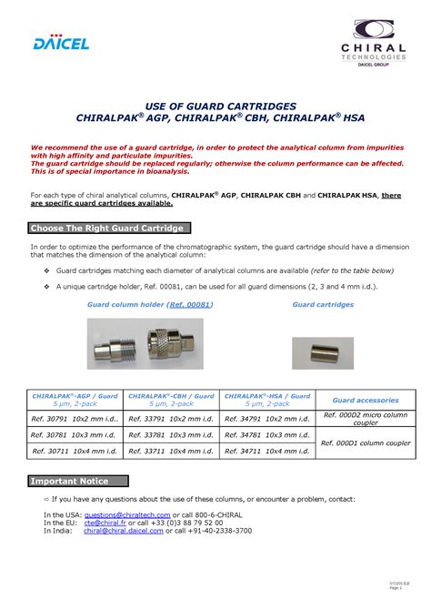 daicel chiralpak agp manual